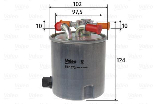 Filtre à carburant (Filtre à gasoil) VALEO ref. 587572